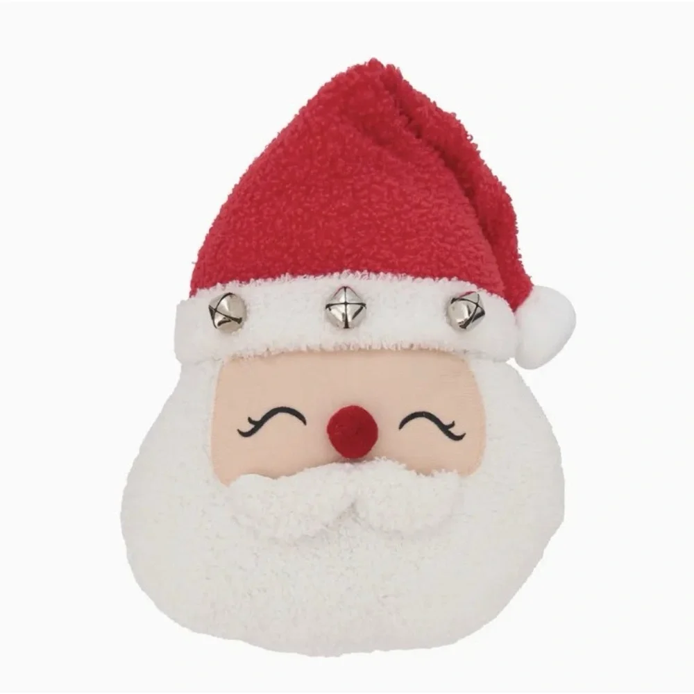 Red and White Santa Pillow 12”x12”